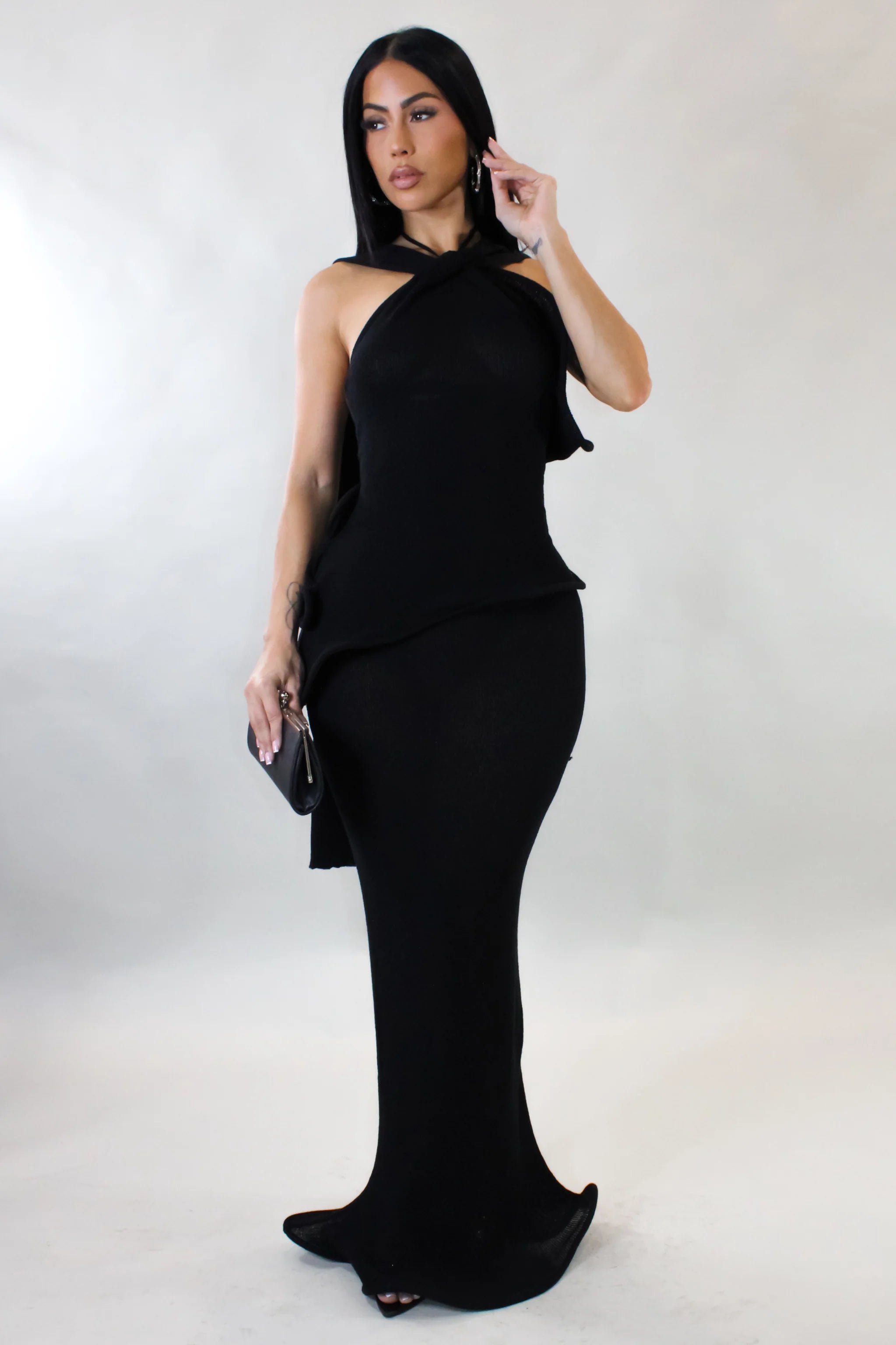 where should a dress fall Madison Strapless Maxi Dress
