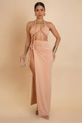 After Glow Maxi Dress (Nude)