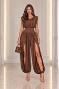 Confidence Jumpsuit - Brown