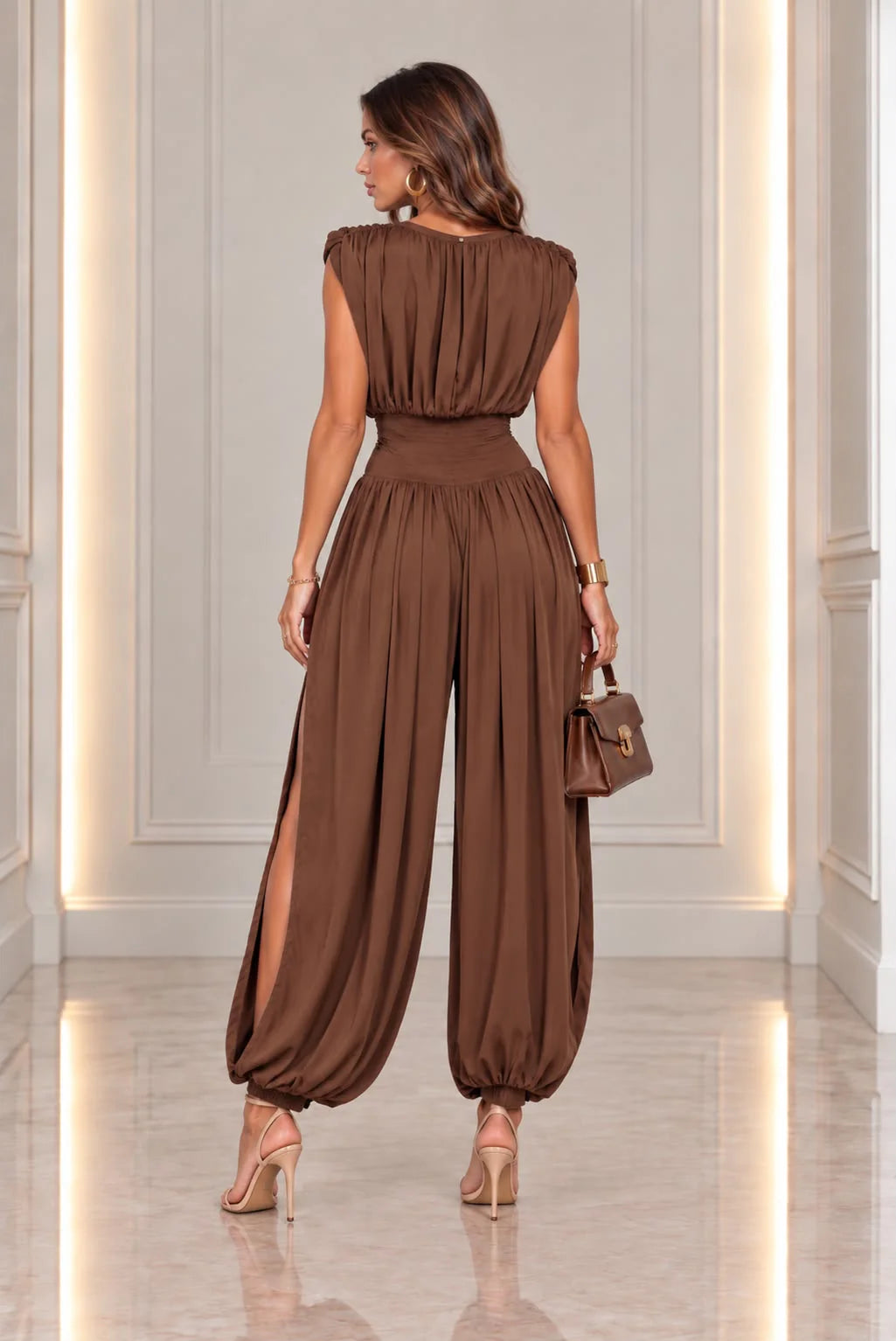 Confidence Jumpsuit - Brown
