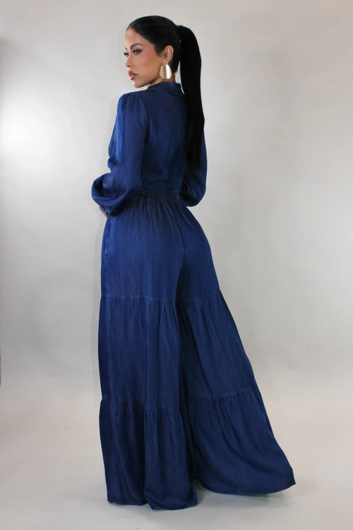 Crave More Jumpsuit - Denim