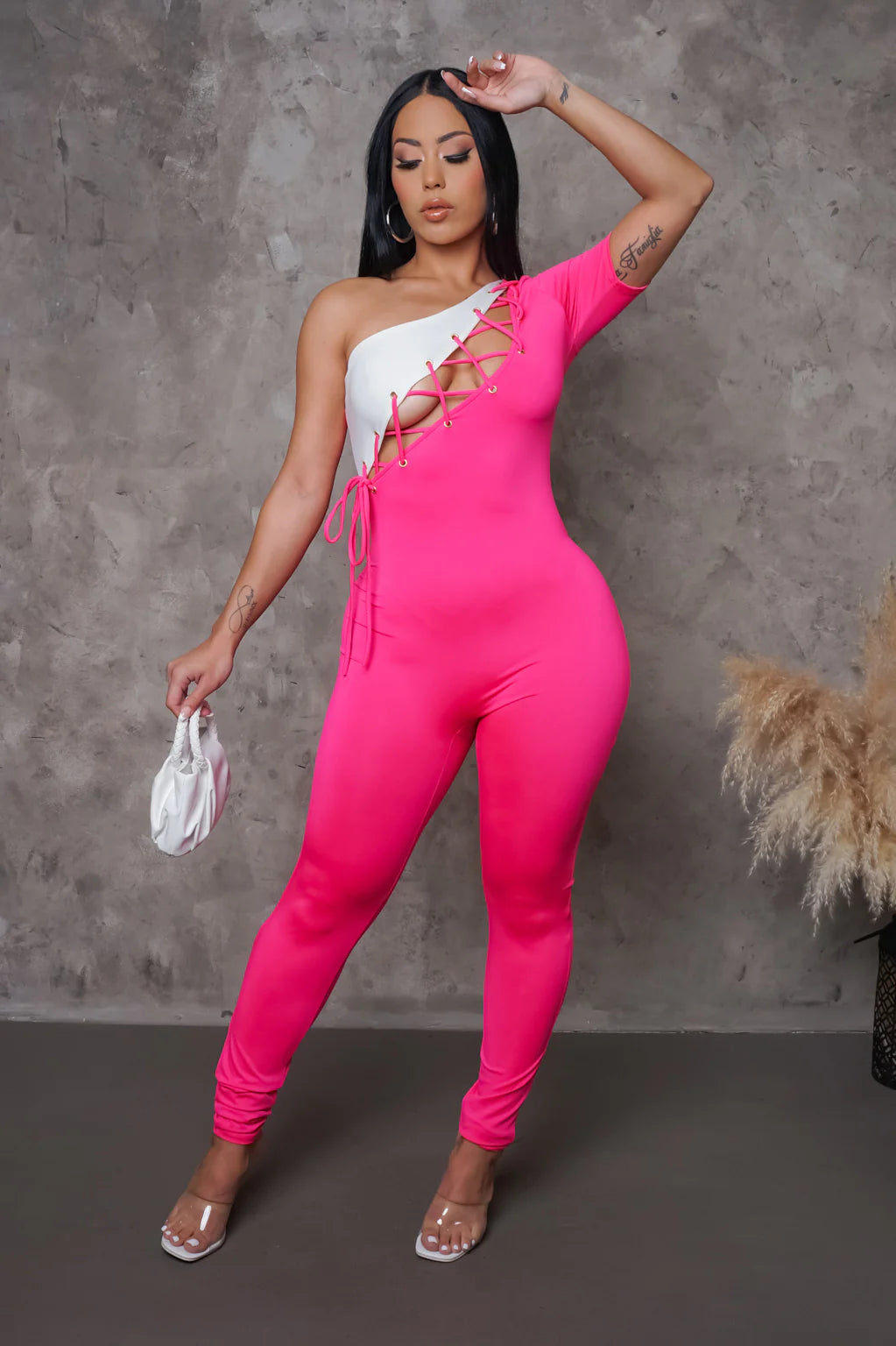 Girls Like Me Jumpsuit – Fuchsia