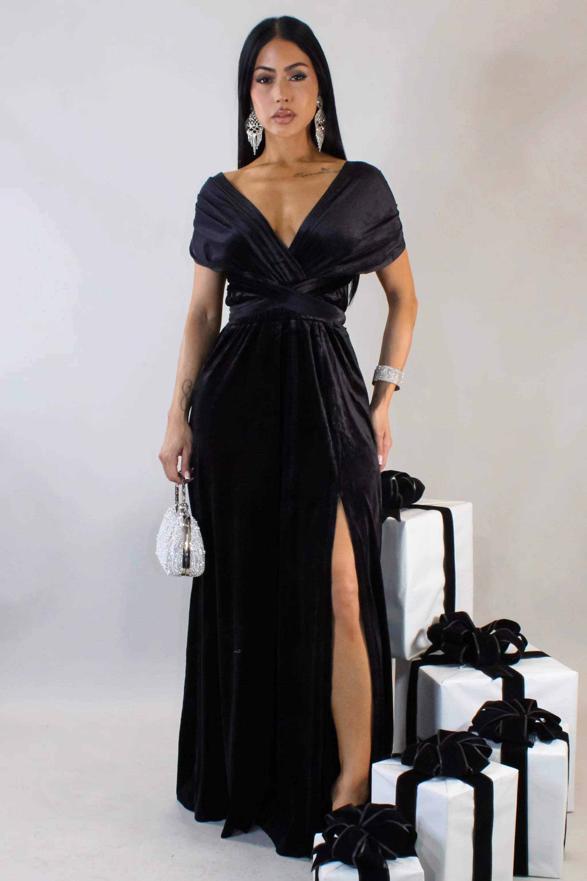 Head Over Heels Maxi Dress - Black