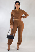 In Motion Pant Set - Brown