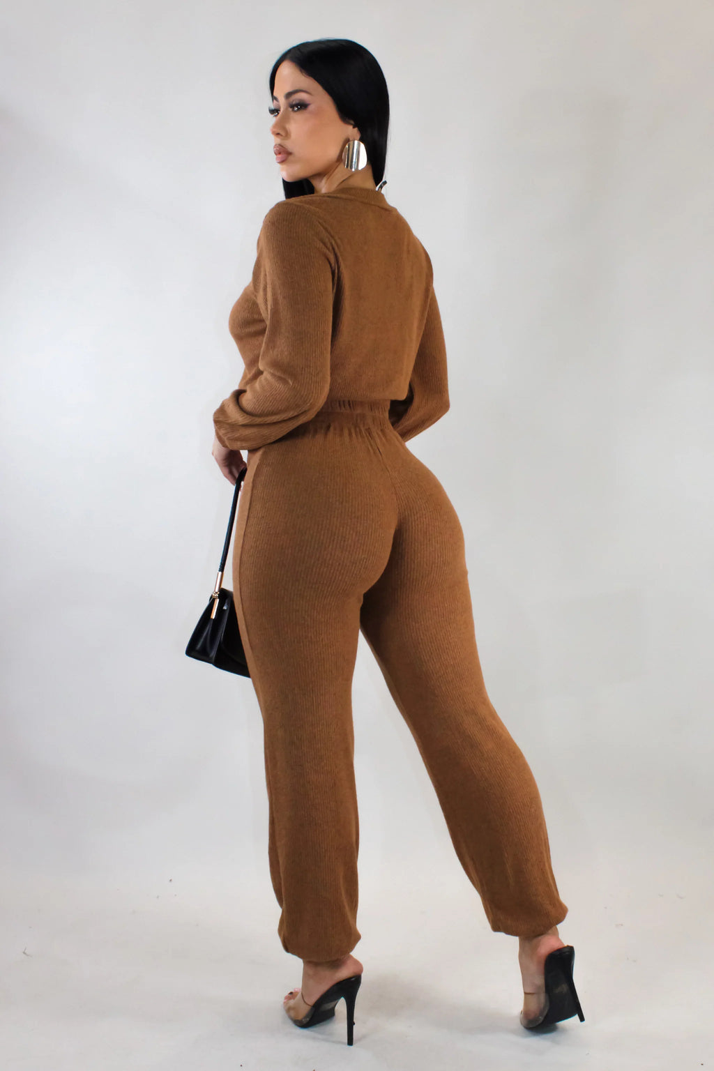 In Motion Pant Set - Brown