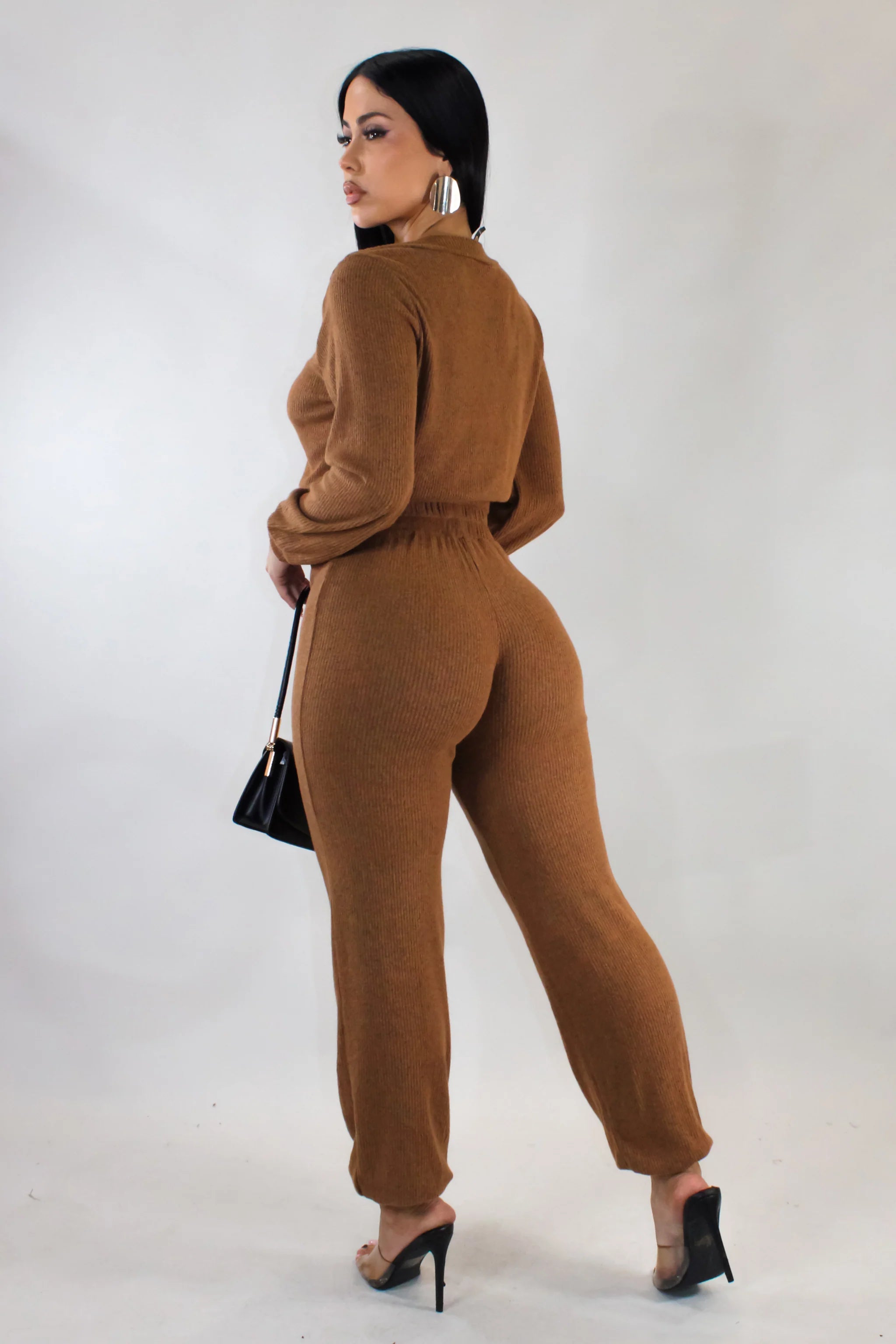 In Motion Pant Set - Brown
