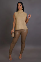 Pantalones Made You Look - Bronceado