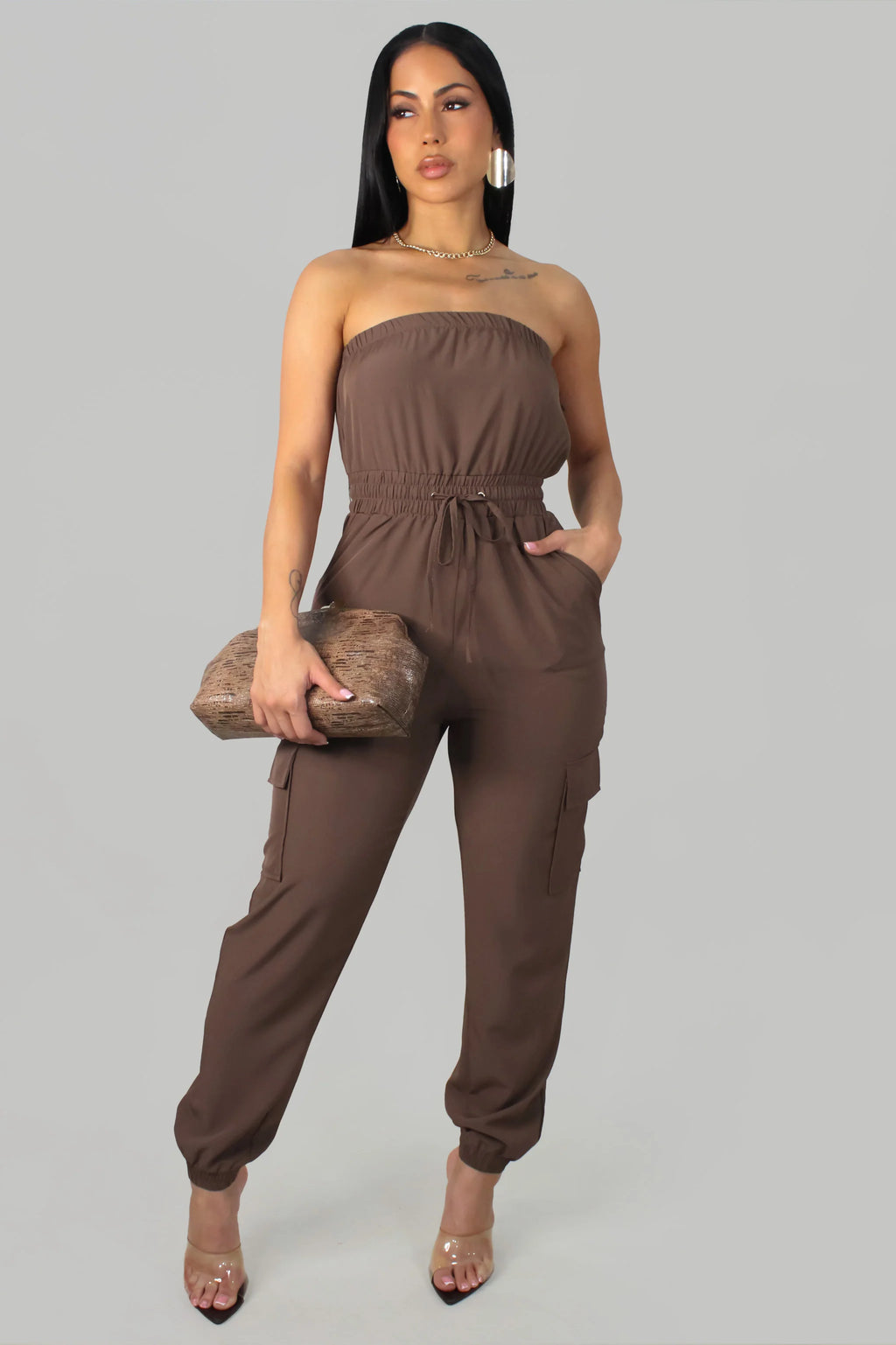 Nancy's Jumpsuit - Brown
