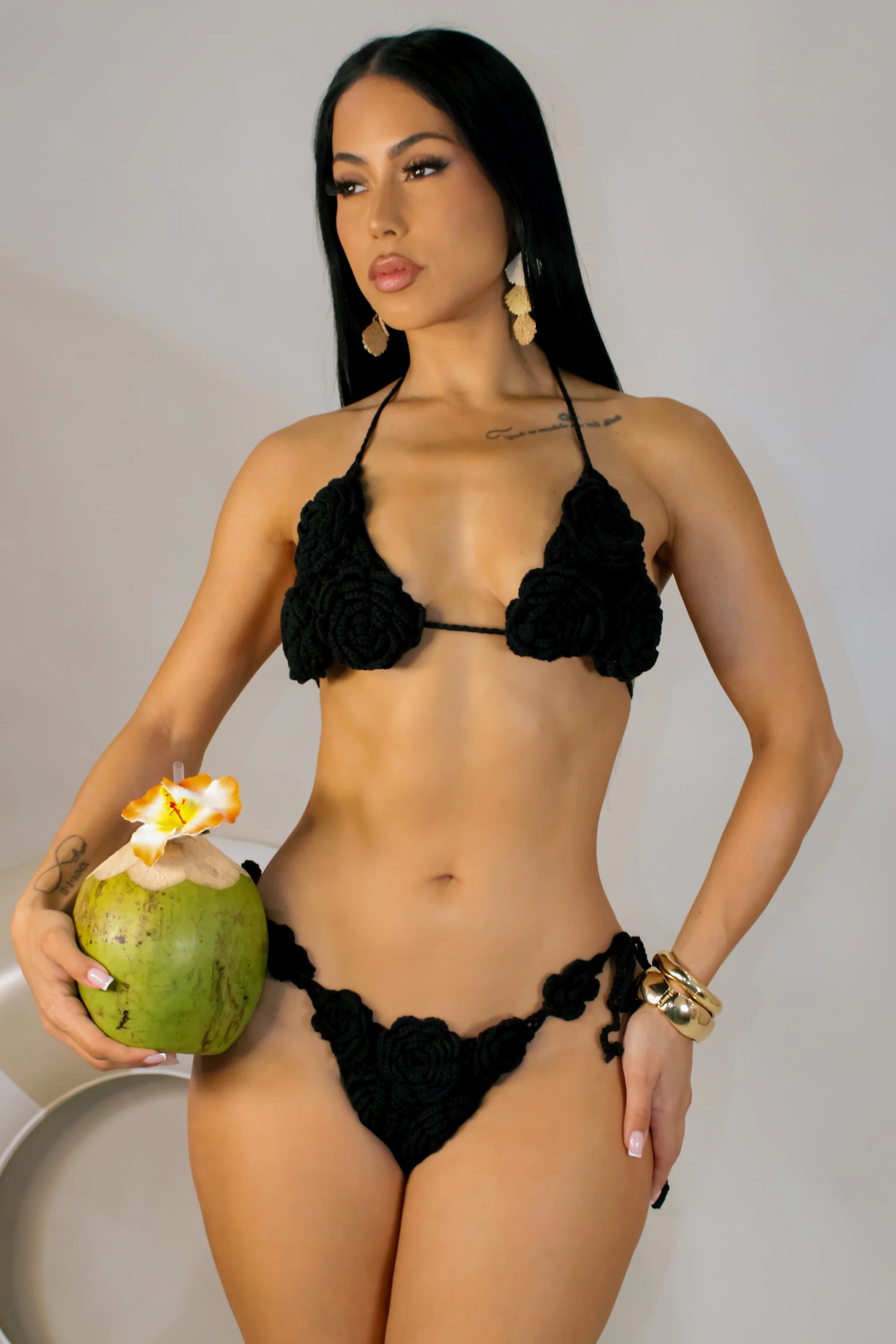 Party At Tulum Swim Set (Black)