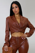 Pillow Talk Jacket - Brown