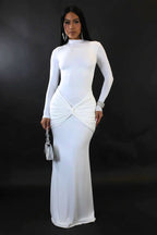Vestido largo para niña bonita - Blanco