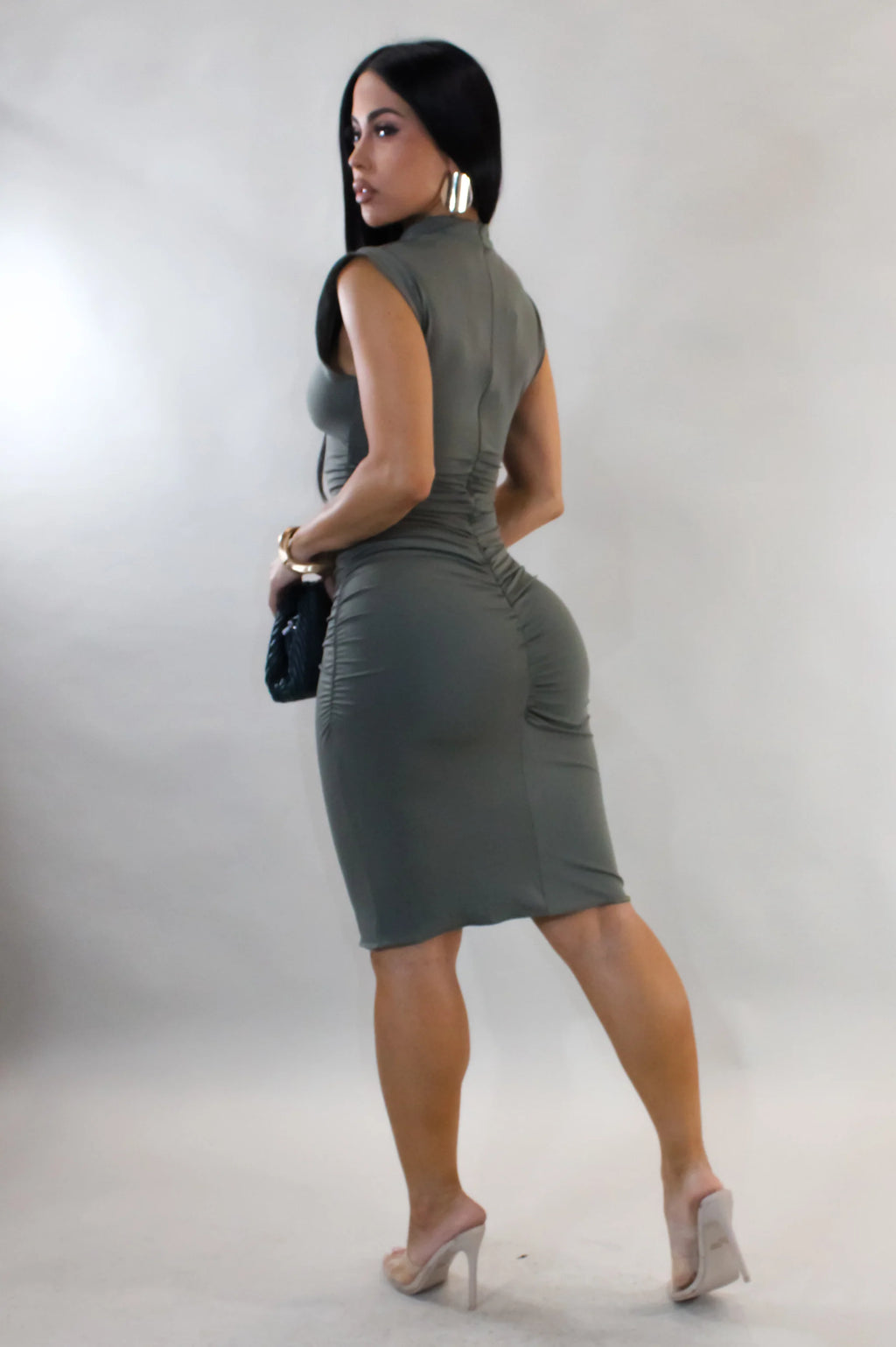 See Me Tonight Mini Dress - Olive