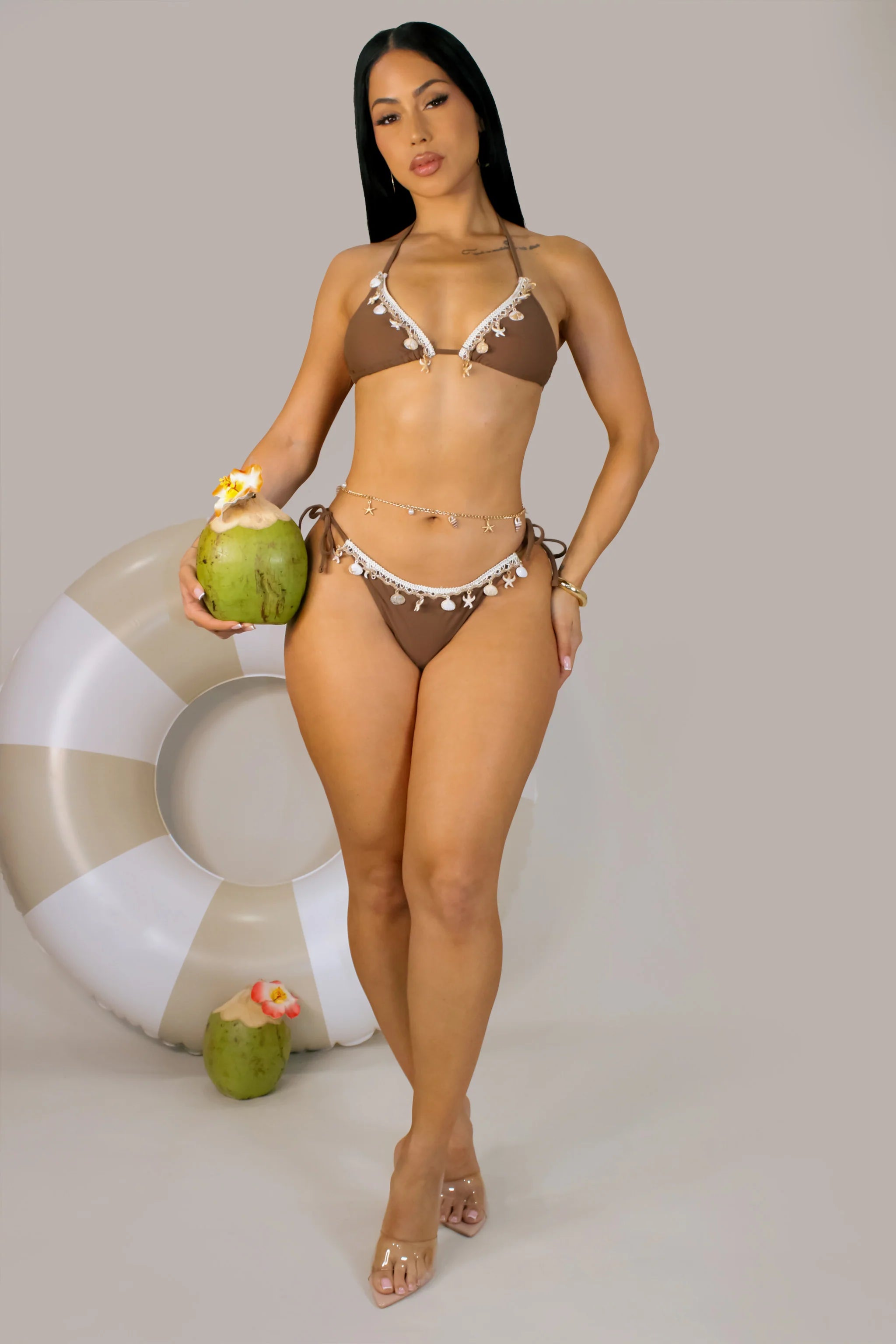 The Shelly BB Swim Set (Brown)