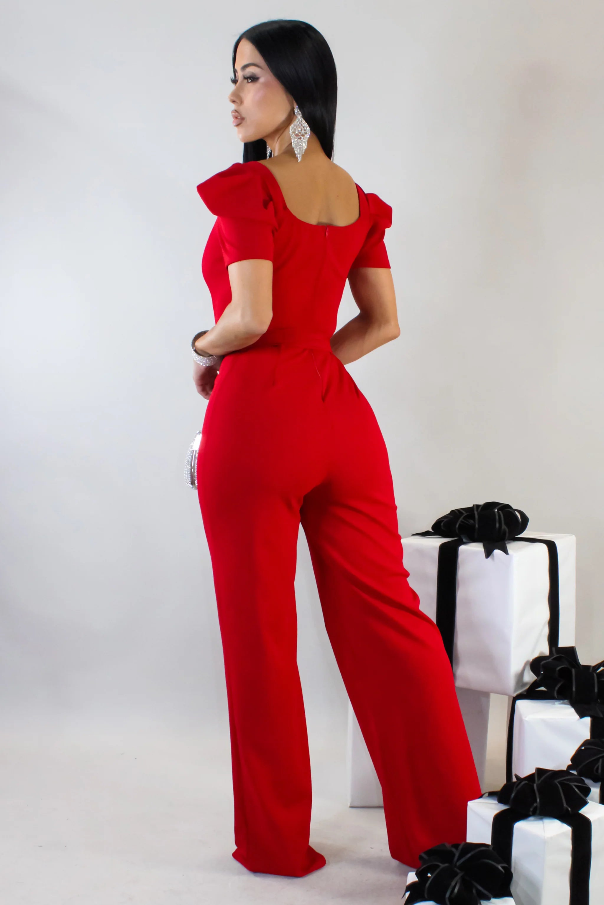The Boss Jumpsuit - Red