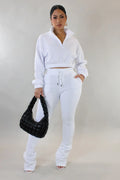 The Traveling Jogger Set - White