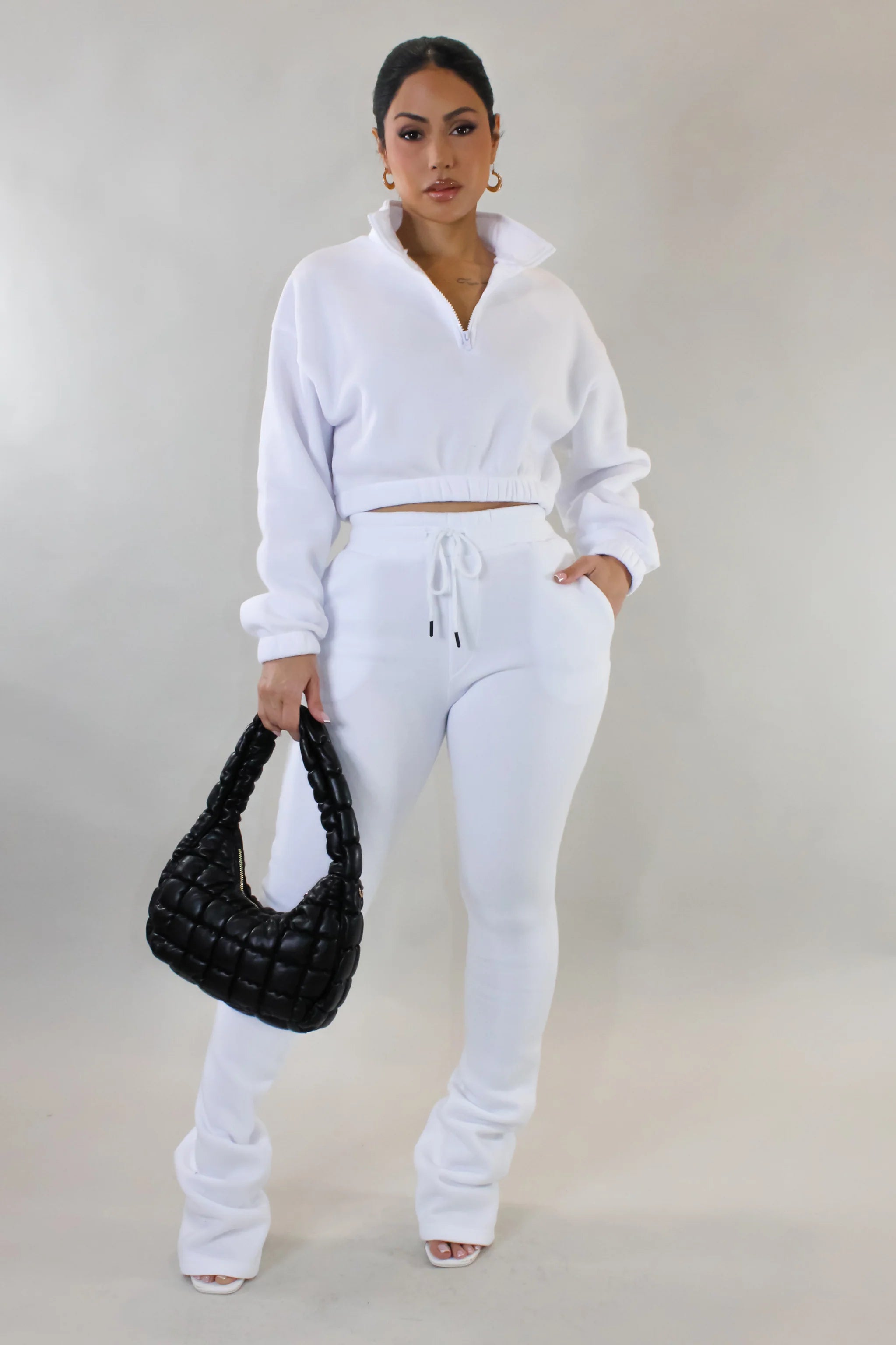 The Traveling Jogger Set - White