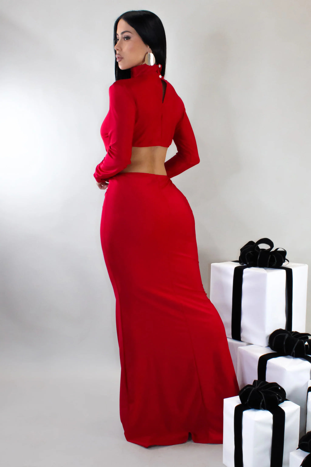Think About Me Maxi Dress - Red