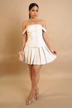 Conjunto de falda "Probando algo nuevo" - Beige