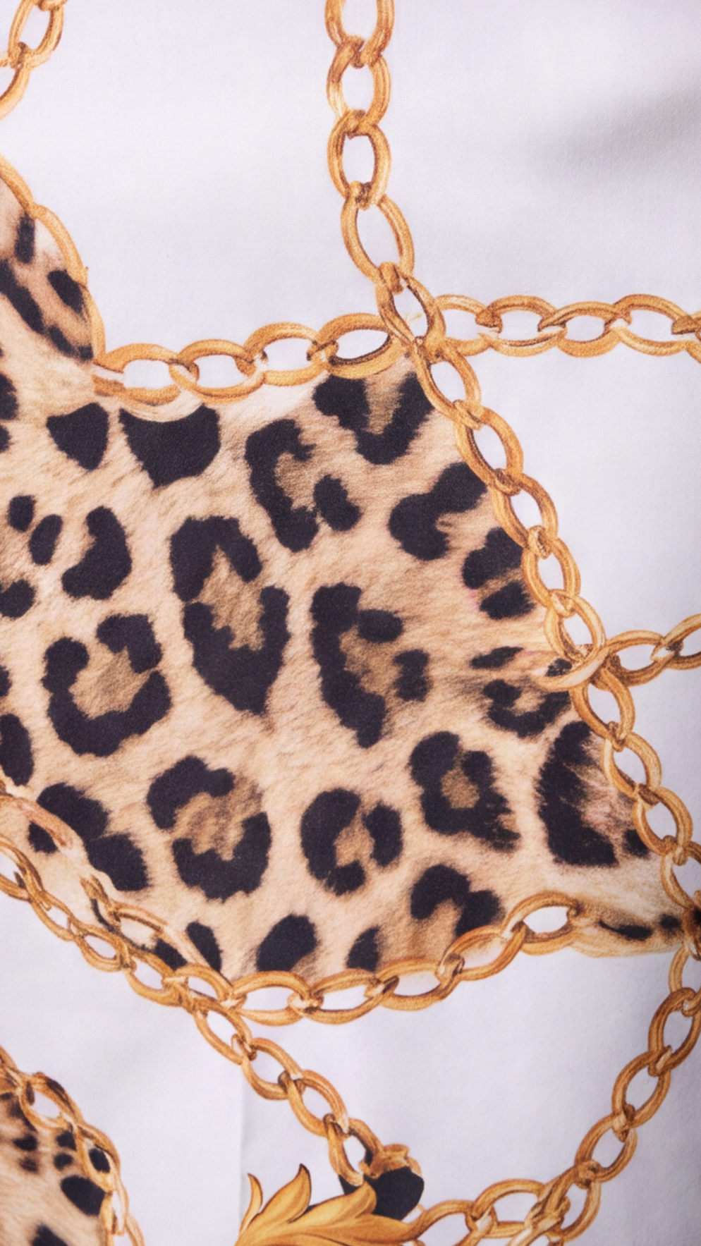 Golden Chain & Leopard 2-Piece Set