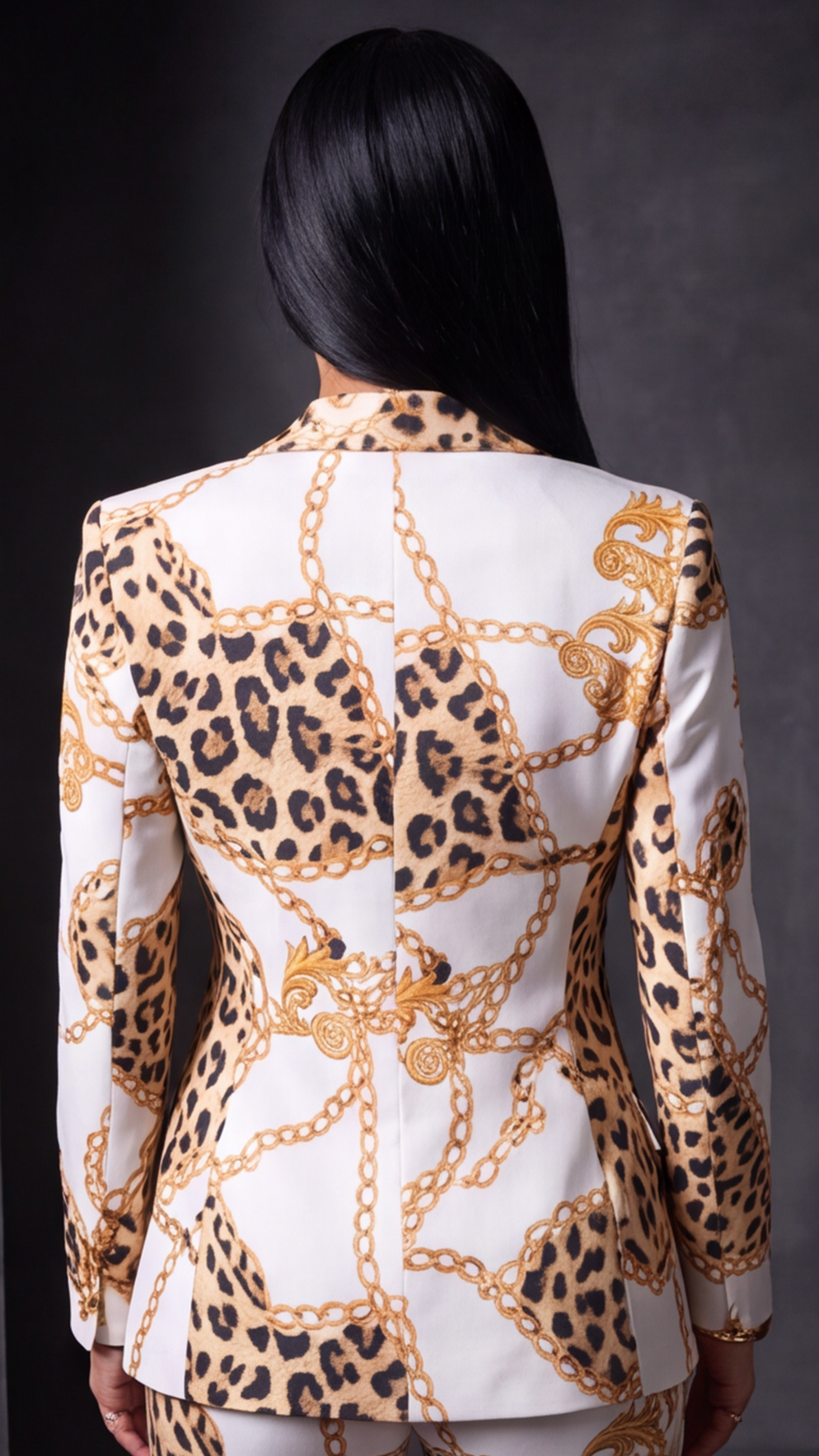 Golden Chain & Leopard 2-Piece Set