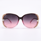 Butterfly Luxe Oversized Sunglasses – Rose