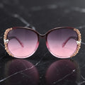 Butterfly Luxe Oversized Sunglasses – Rose