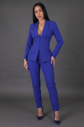 Command Her Presence 2-Piece Pantsuit – Sapphire
